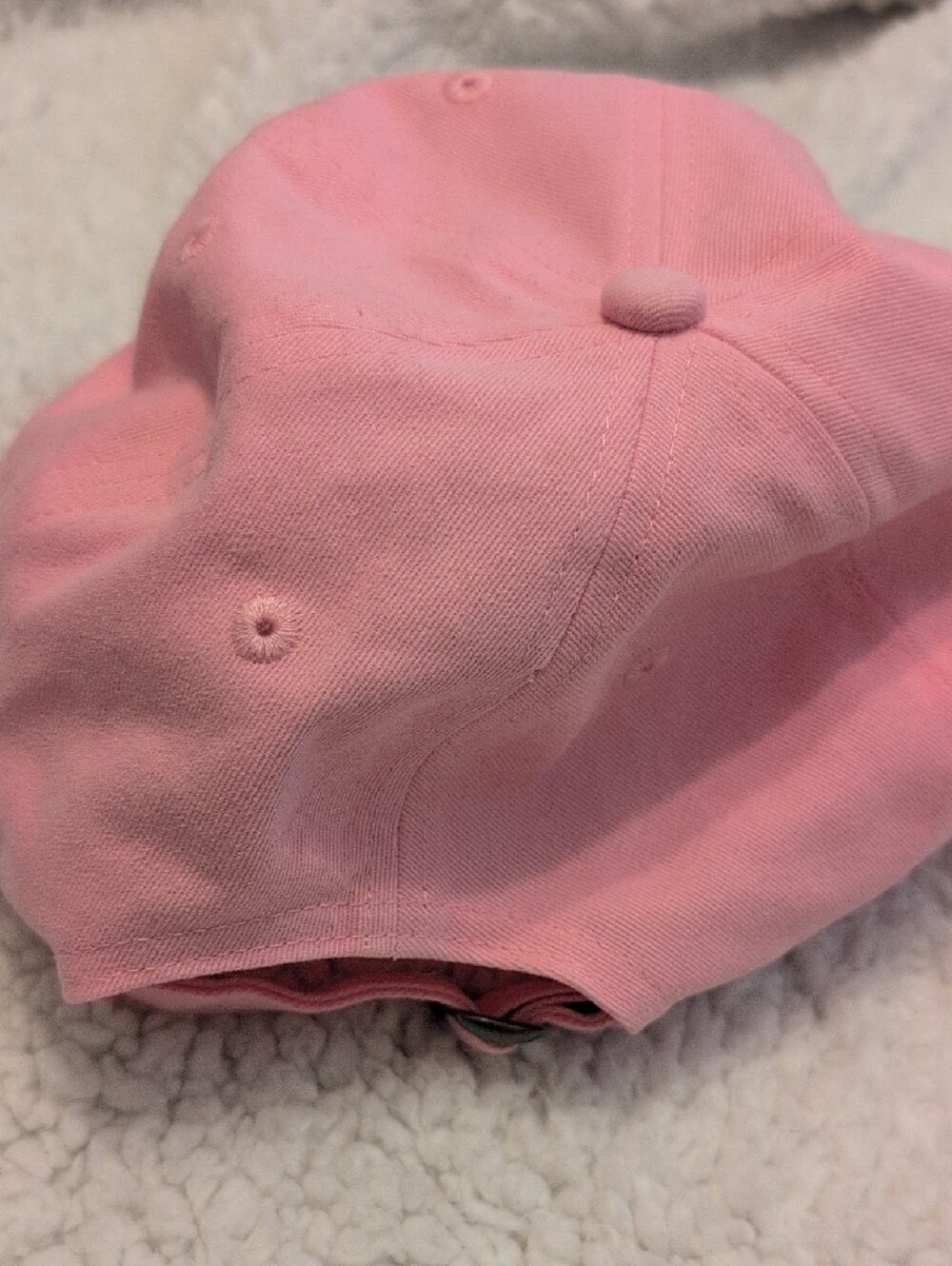 Disney Pink Mickey Mouse Cap - Solid Pink 100% Cotton - Picture 4 of 4